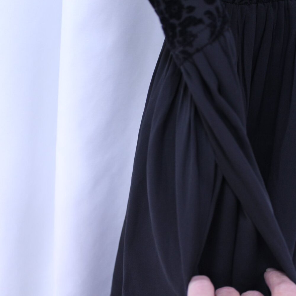 Chic Black Strappy Mini Dress - Picture 6 of 11
